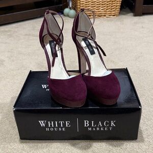 White House Black Market Dark Red Women's Heels size 8M